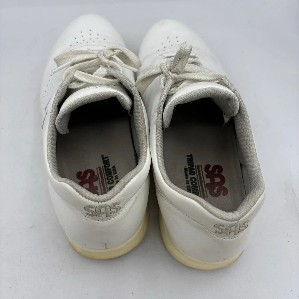 SAS Shoes Womens Size 8.5 WW Free Time‎ Tripad Comfort Sneakers White Leather